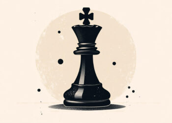 Chess king piece